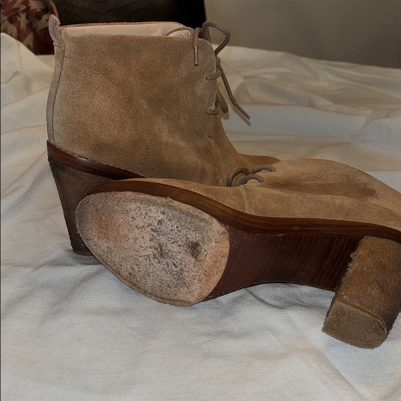 KORS Michael Kors Tan Suede Lace-Up Boots - Picture 4 of 5